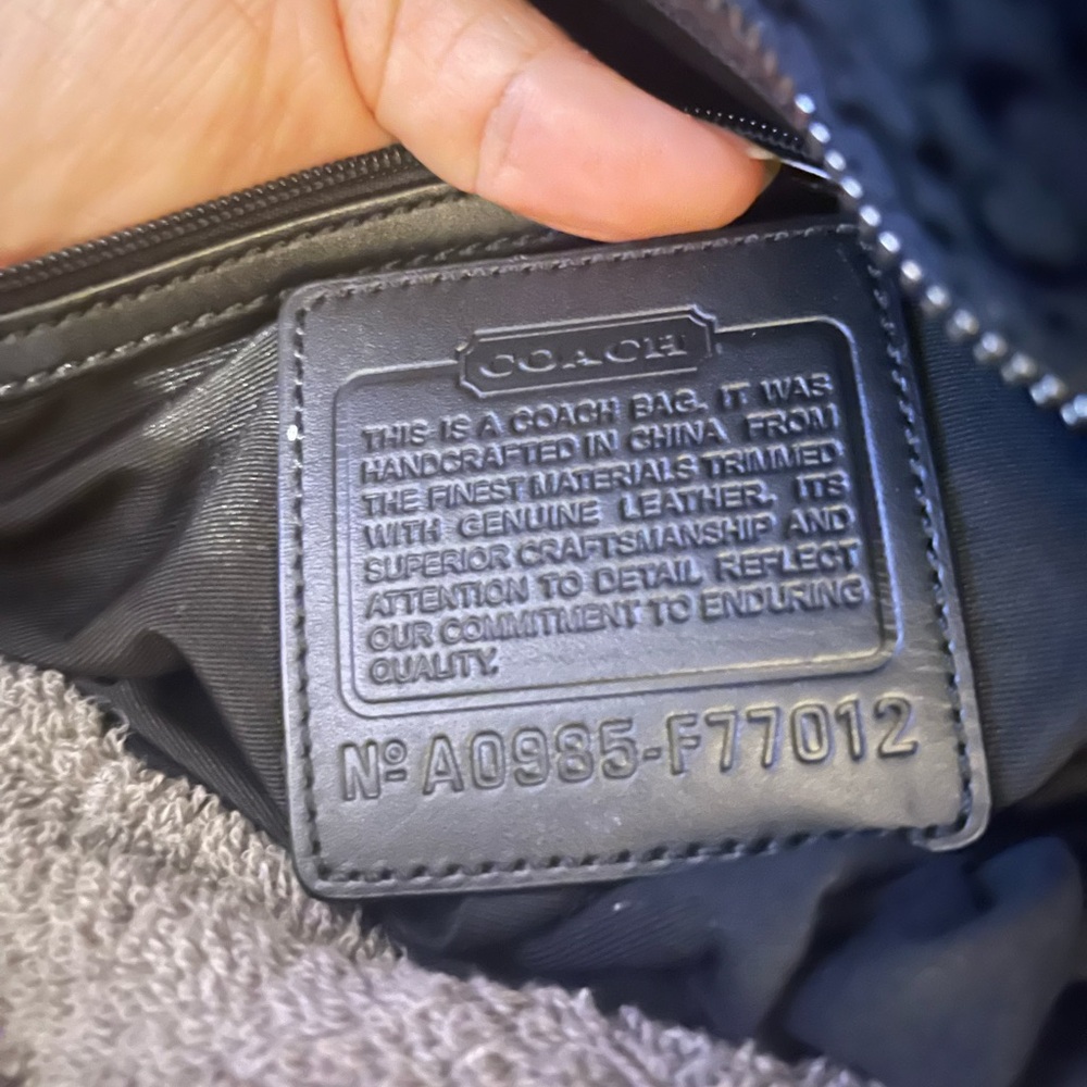 Coach Black Monogram Jacquard Logo Mini Signature tote,  smoke free very clean. - Picture 2 of 10